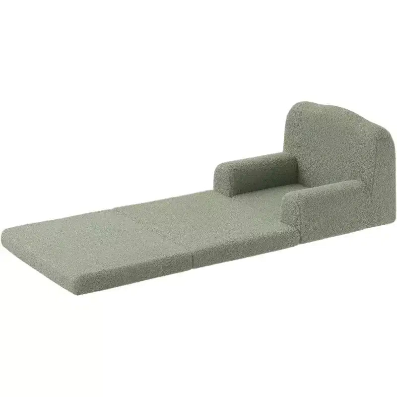 Canapé et chaise longue pliables 2-en-1 pour enfants – Mousse haute densité, 2–8 ans
