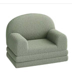Canapé et chaise longue pliables 2-en-1 pour enfants – Mousse haute densité, 2–8 ans