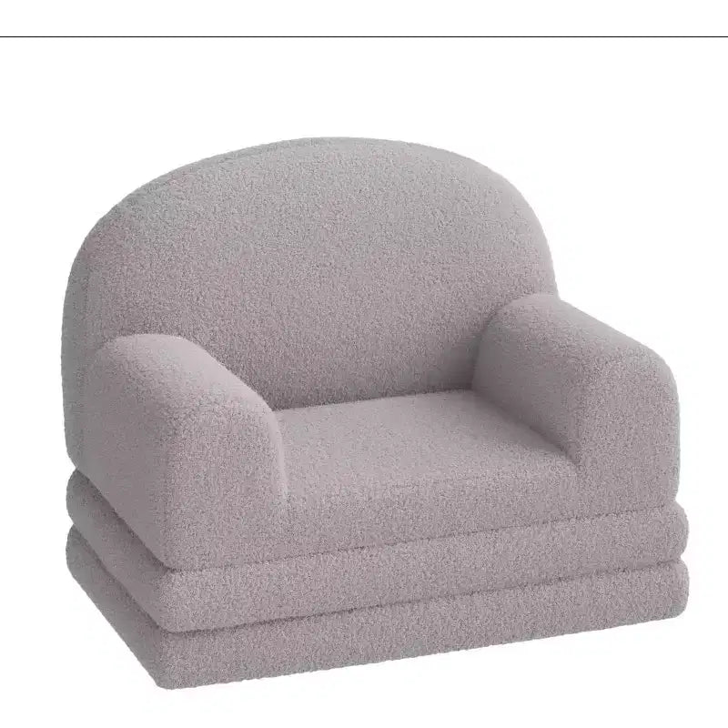 Canapé et chaise longue pliables 2-en-1 pour enfants – Mousse haute densité, 2–8 ans