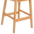 Tabouret de bar en rotin hauteur comptoir – Similicuir ou Boucle, assise de 64 cm