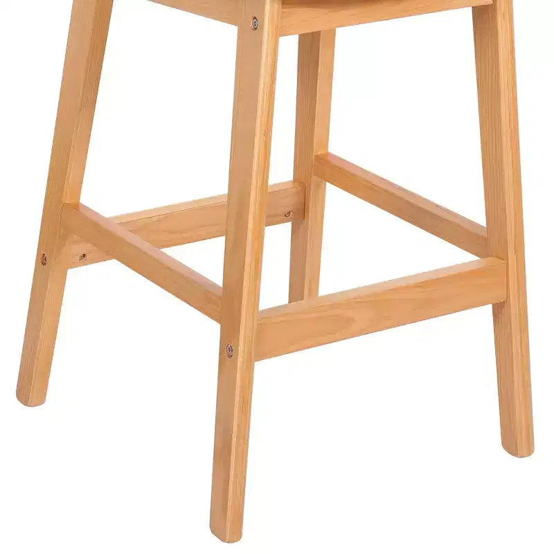 Tabouret de bar en rotin hauteur comptoir – Similicuir ou Boucle, assise de 64 cm