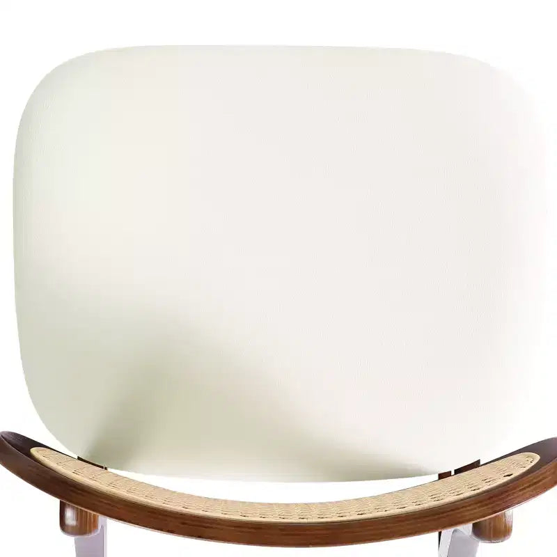 Tabouret de bar en rotin hauteur comptoir – Similicuir ou Boucle, assise de 64 cm
