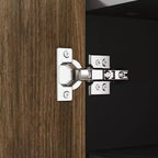 Grand meuble à chaussures avec portesOrganisateur de chaussures à 6 niveaux avec 2 portes et crochets supplémentaires pour le couloir, l'entrée, le salon