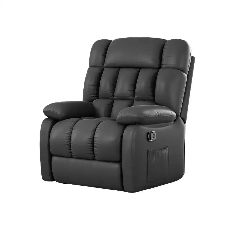 Fauteuil inclinable ergonomique avec inclinaison et repose-pieds réglables – Noir