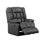 Fauteuil inclinable ergonomique avec inclinaison et repose-pieds réglables – Noir