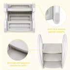 Marchepied pour enfants avec poignées, marchepied réglable à 3 niveaux pour tout-petits avec design antidérapant, marchepied en plastique pour salle de bain, lavabo