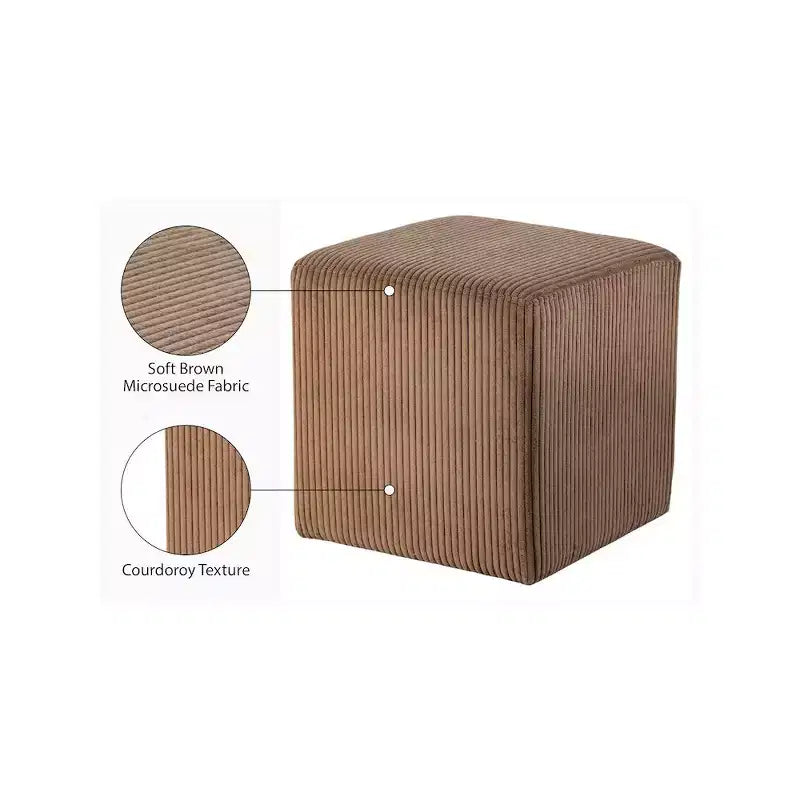 Ottoman et tabouret en microsuède – Assise double fonction pour salon ou chambre à coucher