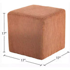 Ottoman et tabouret en microsuède – Assise double fonction pour salon ou chambre à coucher