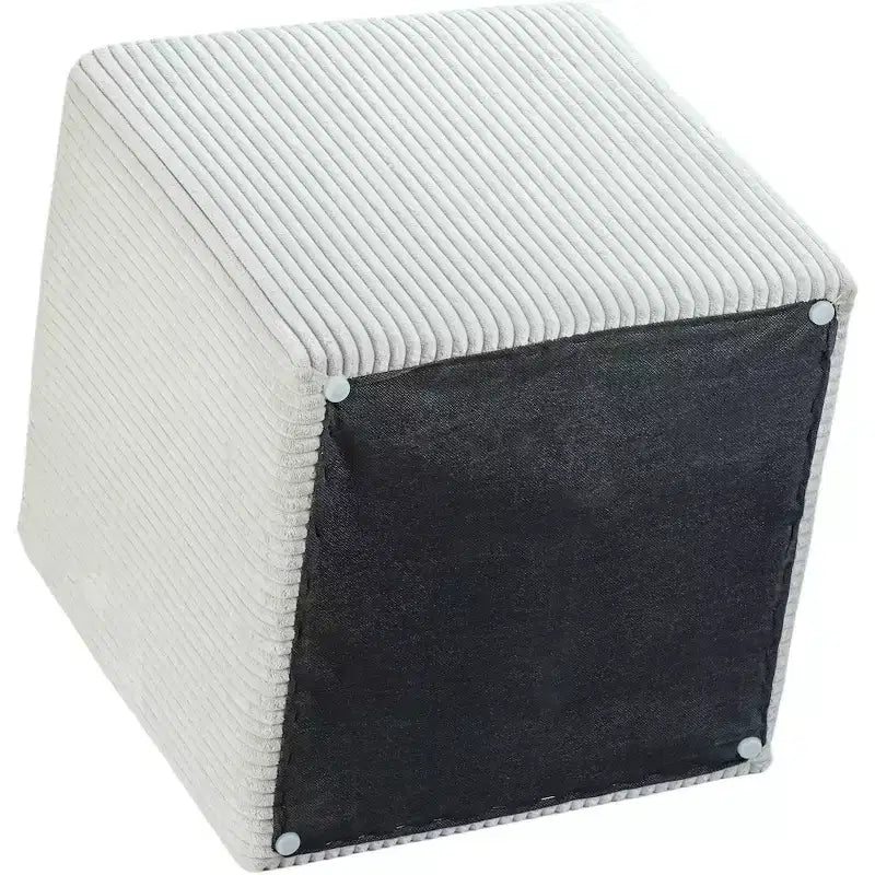 Ottoman et tabouret en microsuède – Assise double fonction pour salon ou chambre à coucher