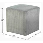 Ottoman et tabouret en microsuède – Assise double fonction pour salon ou chambre à coucher