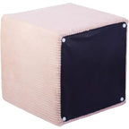 Ottoman et tabouret en microsuède – Assise double fonction pour salon ou chambre à coucher