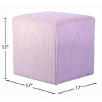 Ottoman et tabouret en microsuède – Assise double fonction pour salon ou chambre à coucher