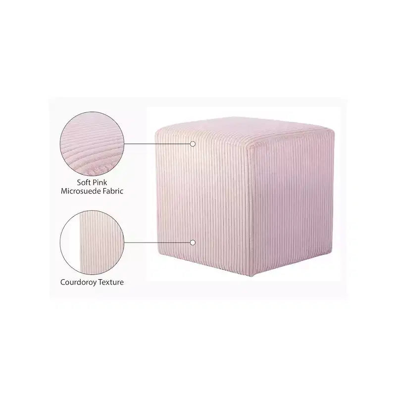 Ottoman et tabouret en microsuède – Assise double fonction pour salon ou chambre à coucher
