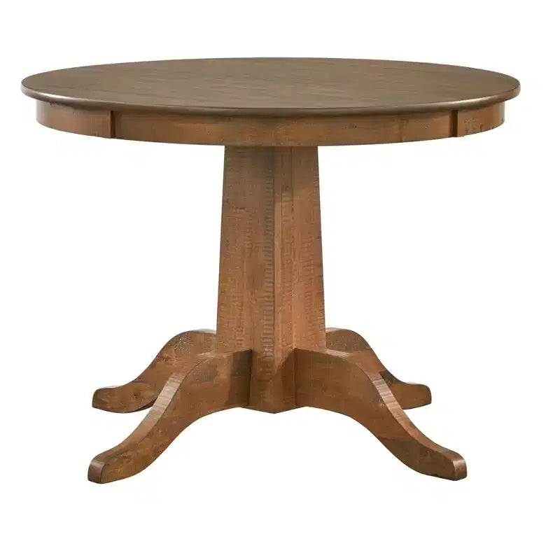 Lifestorey Athens Farmhouse 42" Round Dining Table Walnut