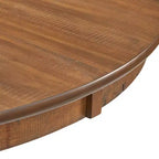 Table à manger ronde de 42 po de style campagnard – Fini noyer, 4 places