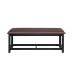 Banc avec coussin intégré – Finition Châtaigne