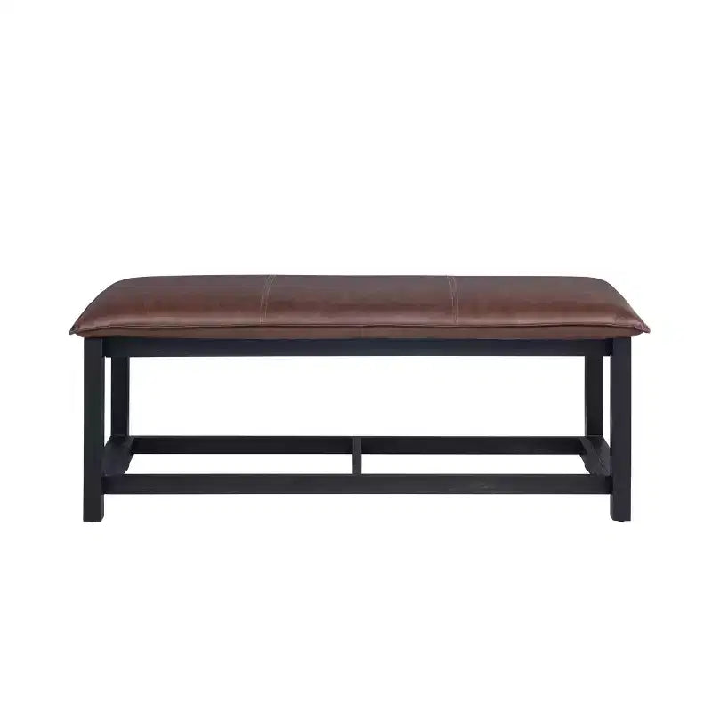 Banc avec coussin intégré – Finition Châtaigne