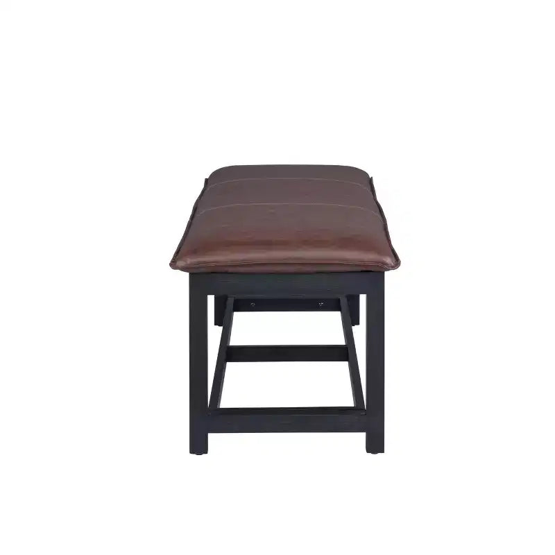 Banc avec coussin intégré – Finition Châtaigne