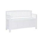 Banc de rangement capitonné avec espace de rangement intérieur dissimulé