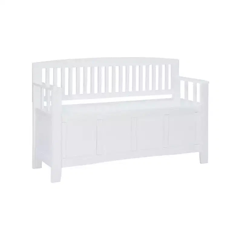 Banc de rangement capitonné avec espace de rangement intérieur dissimulé