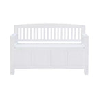 Banc de rangement capitonné avec espace de rangement intérieur dissimulé