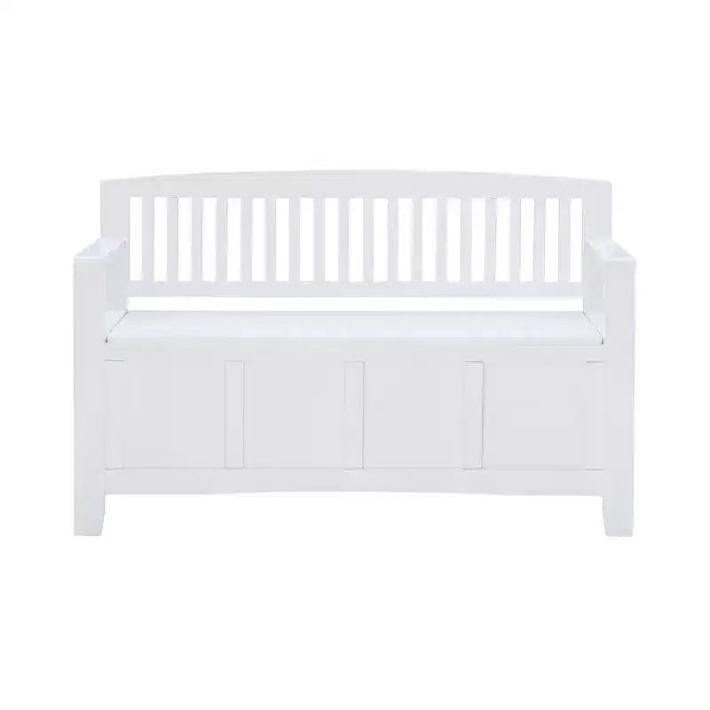 Banc de rangement capitonné avec espace de rangement intérieur dissimulé