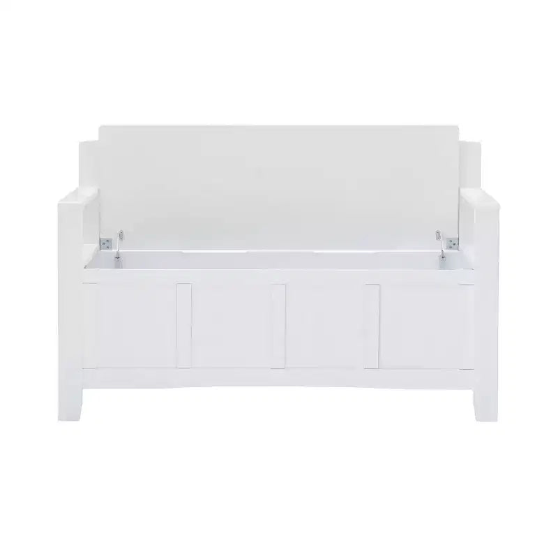 Banc de rangement capitonné avec espace de rangement intérieur dissimulé