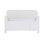 Banc de rangement capitonné avec espace de rangement intérieur dissimulé