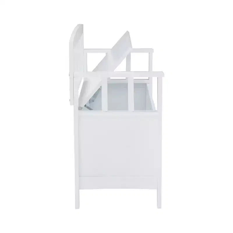 Banc de rangement capitonné avec espace de rangement intérieur dissimulé