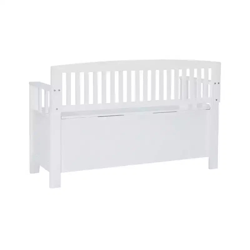 Banc de rangement capitonné avec espace de rangement intérieur dissimulé