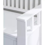Banc de rangement capitonné avec espace de rangement intérieur dissimulé