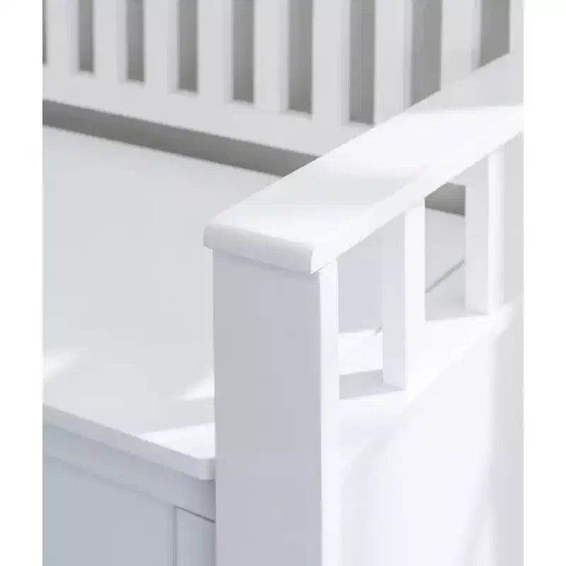 Banc de rangement capitonné avec espace de rangement intérieur dissimulé