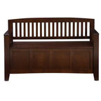 Banc de rangement capitonné avec espace de rangement intérieur dissimulé