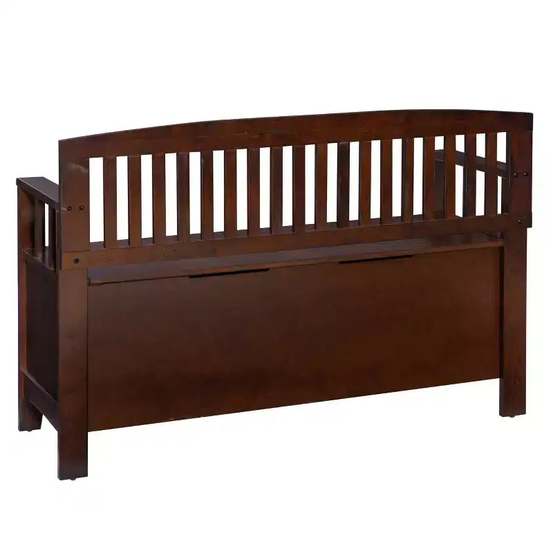 Banc de rangement capitonné avec espace de rangement intérieur dissimulé
