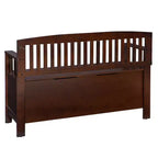 Banc de rangement capitonné avec espace de rangement intérieur dissimulé
