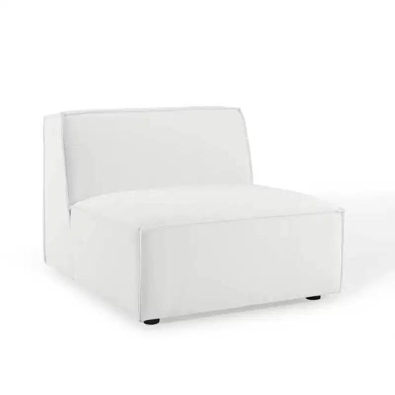 Canapé d'angle 4 places avec pouf