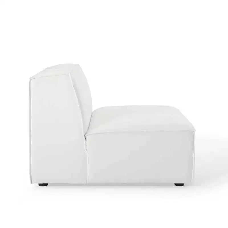 Canapé d'angle 4 places avec pouf
