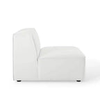 Canapé d'angle 4 places avec pouf