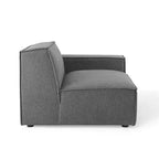 Canapé d'angle 4 places avec pouf