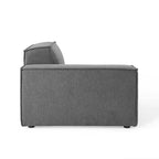 Canapé d'angle 4 places avec pouf