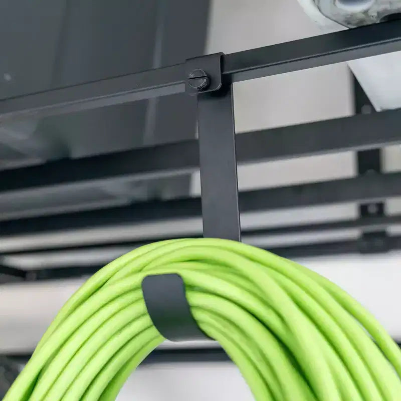 Support de rangement suspendu pour garage 4' x 8' avec crochets – Capacité de 317,5 kg