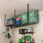 Support de rangement suspendu pour garage 4' x 8' avec crochets – Capacité de 317,5 kg