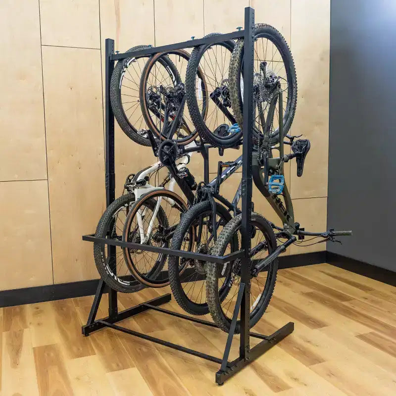 Support à vélo autoportant G-Bike Triangle sarcelle | Contient 5 vélos