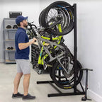 Support à vélo autoportant G-Bike Triangle sarcelle | Contient 5 vélos